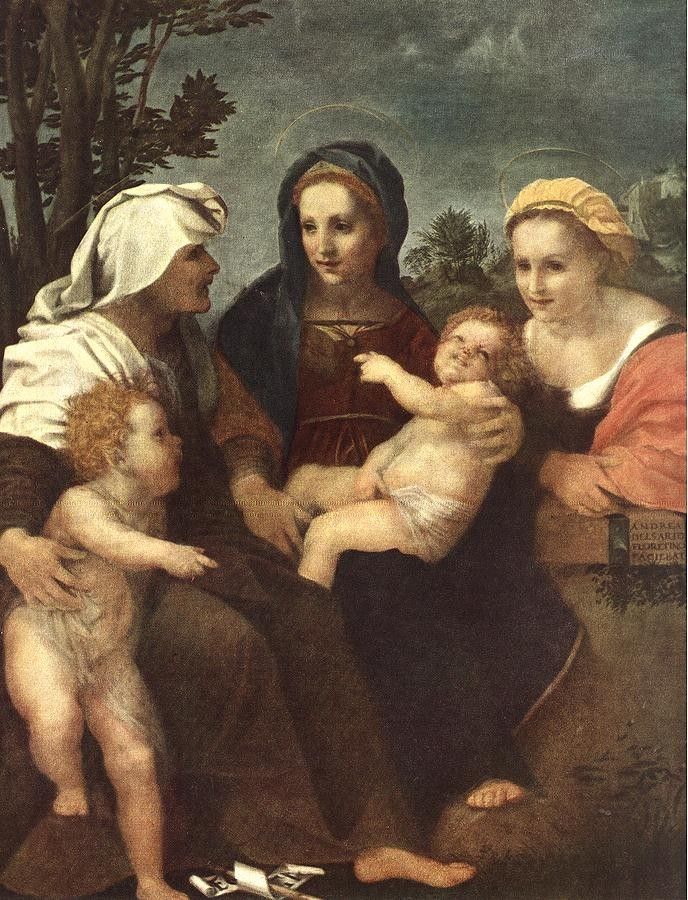 Andrea del Sarto Madonna and Child with Sts Catherine